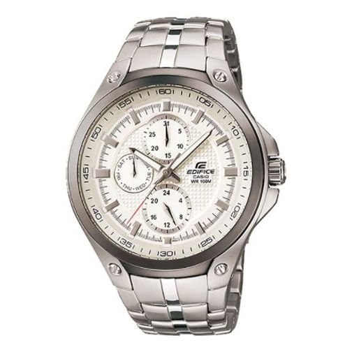 CASIO EDIFICESeries Men'ses Silver/Grey Mens SilverGray Analog EF-326D-7AV