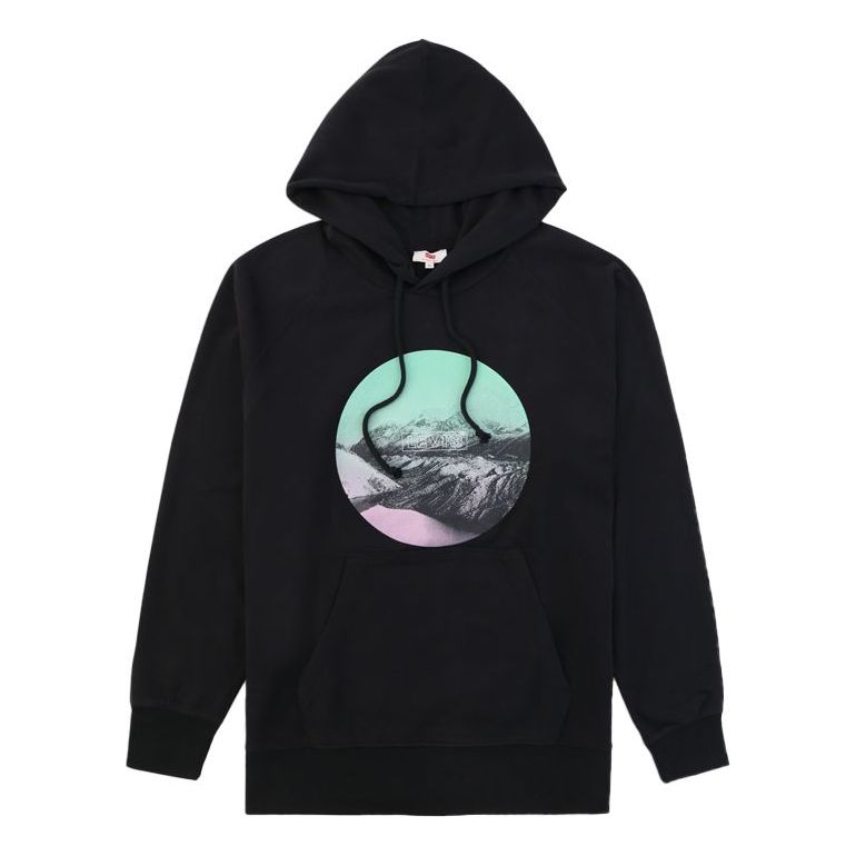 (WMNS) Levi's Printing Long Sleeves Hoodie 'Black' 35946-0241