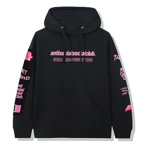 ANTI SOCIAL SOCIAL CLUB Alphabet sleeve Printing Unisex Black ASSC-528