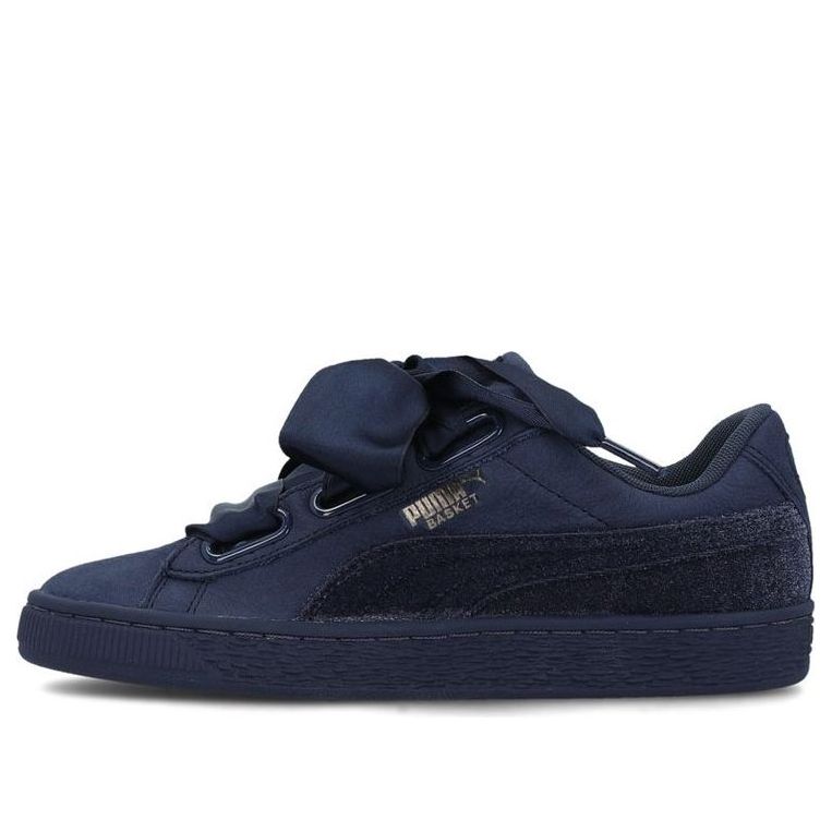 (WMNS) PUMA Basket Heart Lunar Glow Low-Top Sneakers Dark-Blue 366733-01