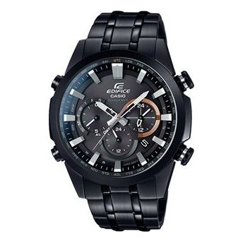 CASIO EDIFICE Sapphire Crystal Solar Powered Stainless Steel Strap Waterproof Sports Mens Black Analog EQW-T630YDC-1APR