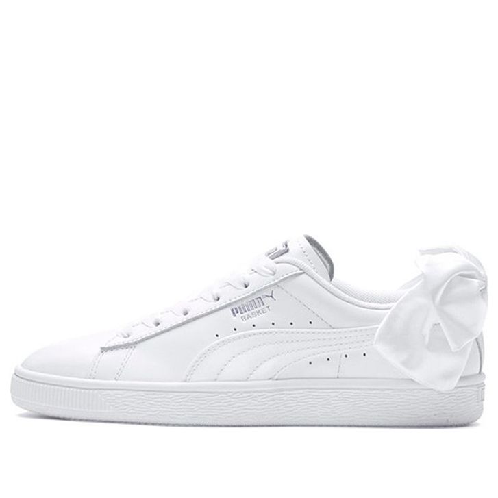 (WMNS) PUMA Basket Heart Bow Satin Sneakers 369647-03