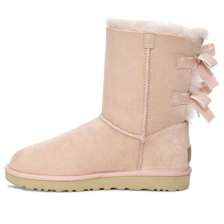 (WMNS) UGG Bailey Bow II Pink Snow Boots 1110415-QRT