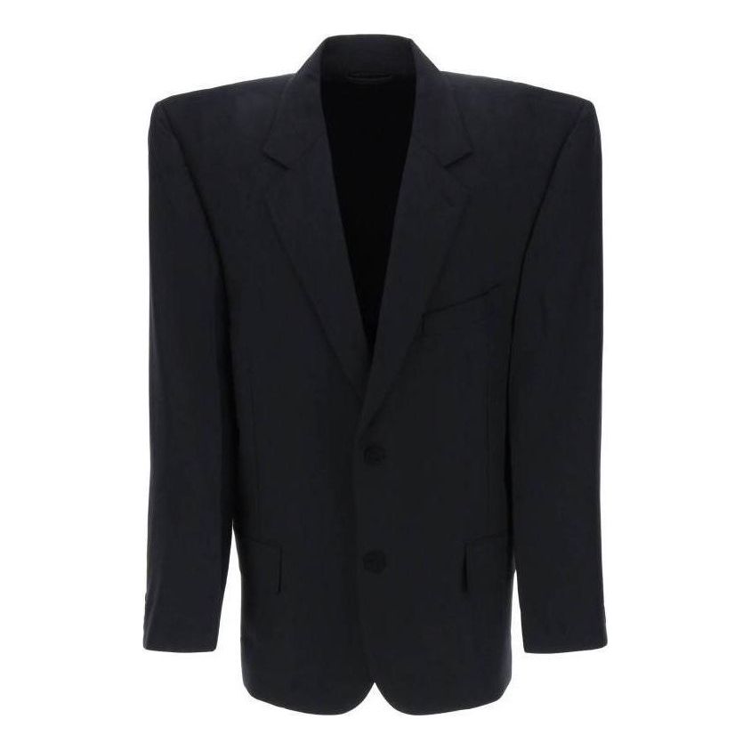 (WMNS) Balenciaga Boxy Jacket 'Black' 790795TKT281000
