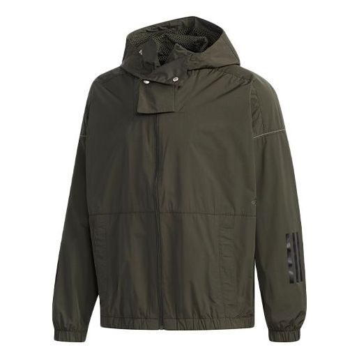 adidas M S2S WV CL JKT hooded track Jacket Brown ED1930