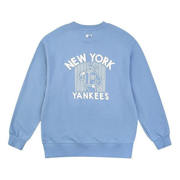 MLB Loose Athleisure Casual Sports Round Neck Long Sleeves Unisex Blue 31MTC4011-50U