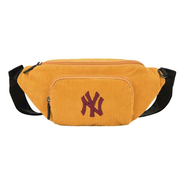 MLB NY New York Yankees Corduroy Belt Bag Yellow 32BGCB011-50D