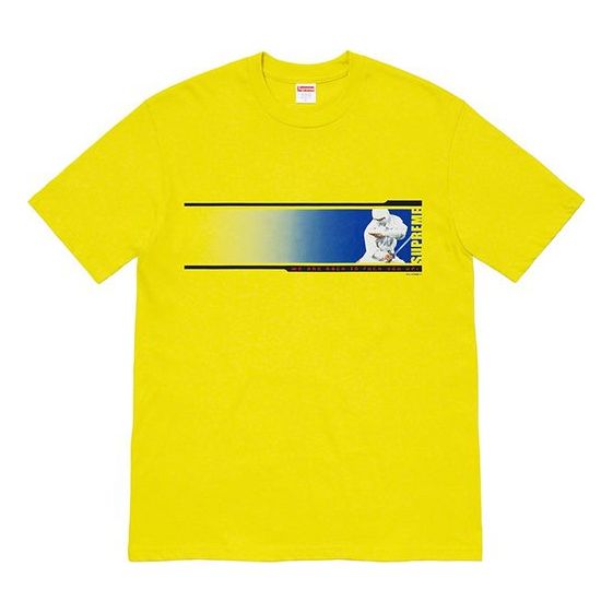 Supreme FW19 Week 7 Were Back Tee Printing Short Sleeve Unisex Yellow SUP-FW19-714