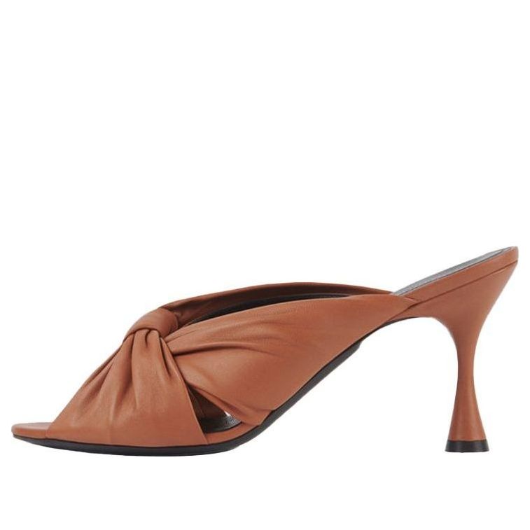 (WMNS) Balenciaga Drapy Sandals Brown 617574WA2M02121