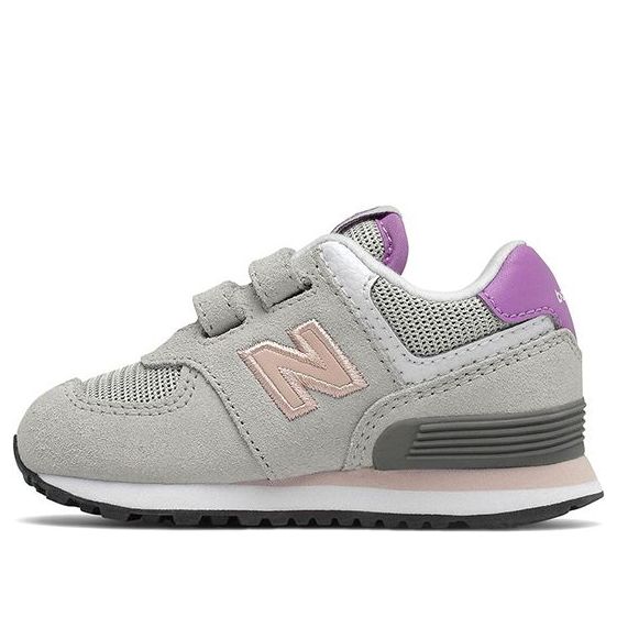 (TD) New Balance 574 Series Low-Top Running Shoes Grey/Purple IV574HZ1