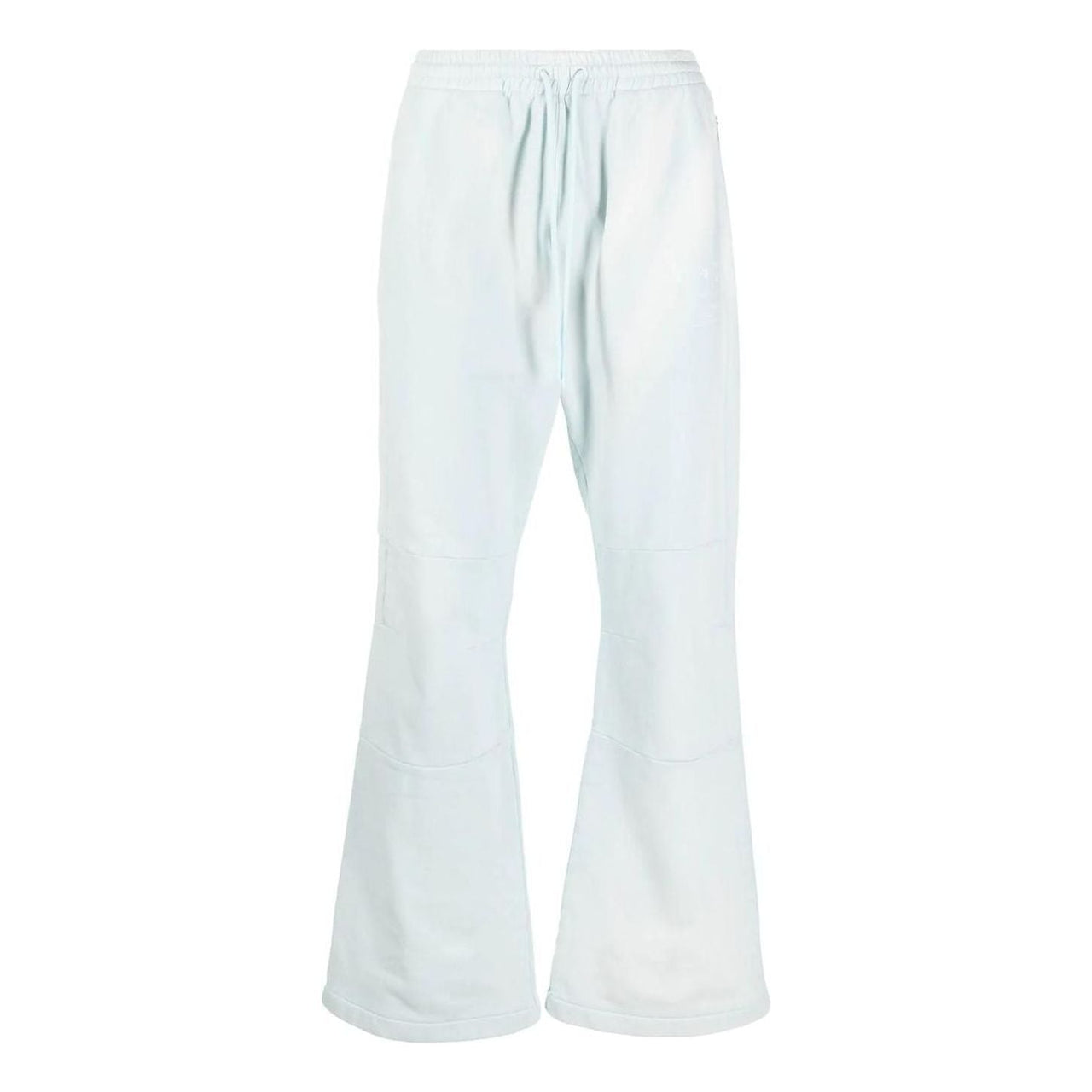 Men's Off-White SS22 Solid Color Drawstring Lacing Sports Pants/Trousers/Joggers Light Blue OMCH045S22FLE0014141