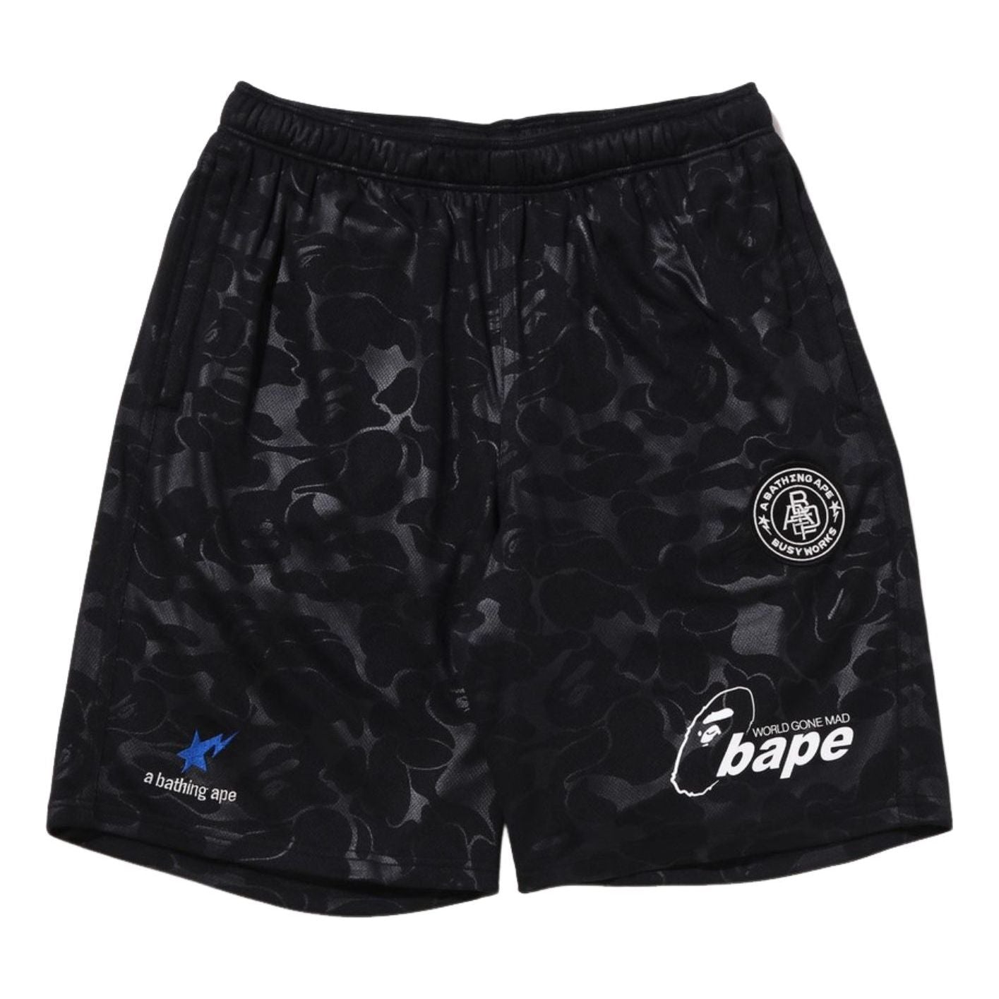 A Bathing Ape Soccer Game Shorts 'Black' 1I80-153-002-BLK