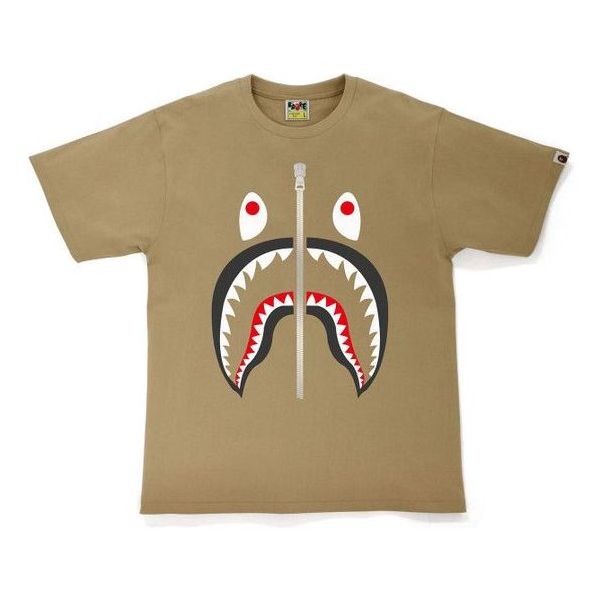 A Bathing Ape Shark T-Shirt 'Beige' 1H80-110-003-BGE