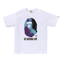 A Bathing Ape Tie Dye T-Shirt 'White Black' 1K80-110-033-WHTBLK