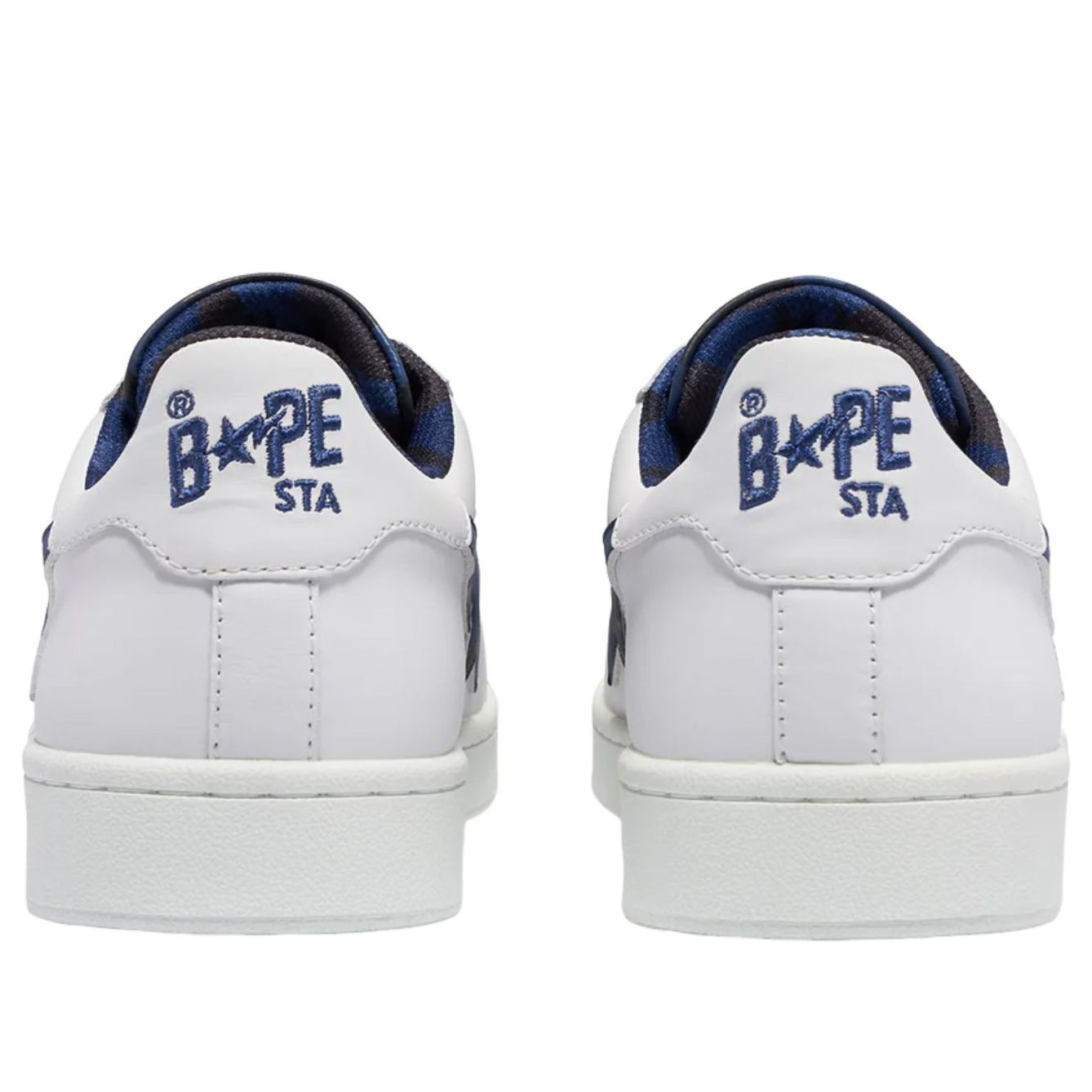 A Bathing Ape BAPE Skullsta M1 'White Navy' 1J20-191-007-NVY