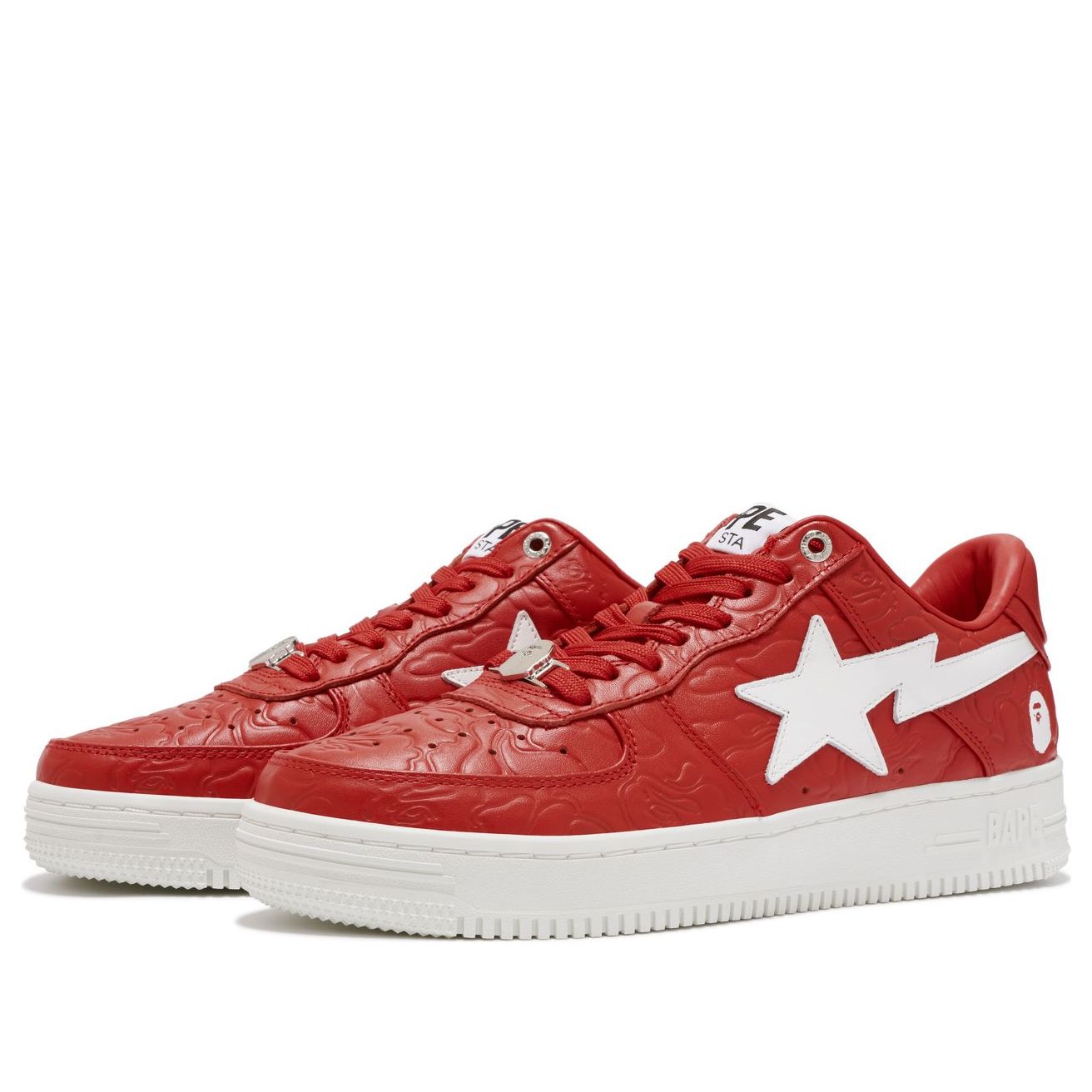 A Bathing Ape Bape Sta #3 'Red White' 0ZXSHM191052LRDA