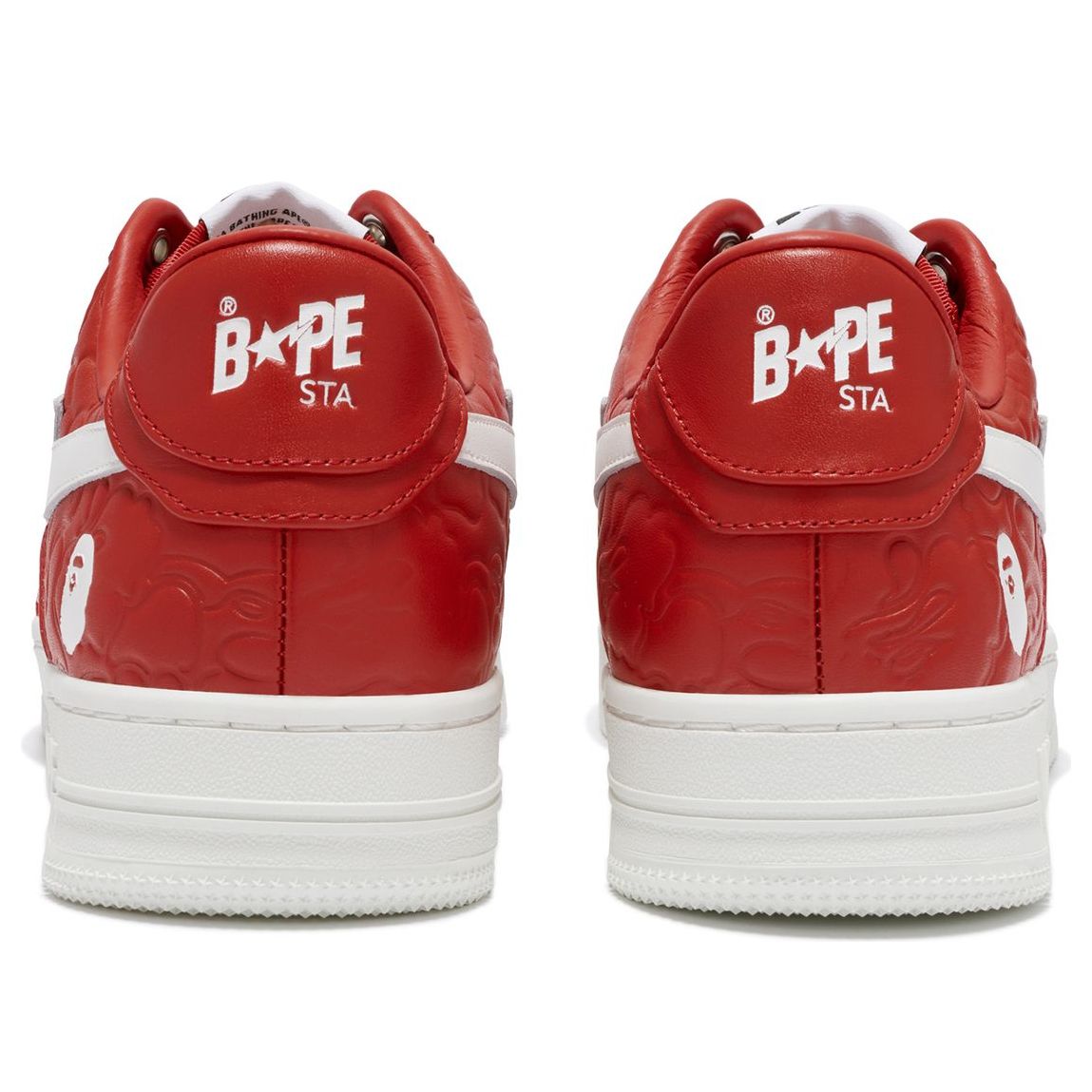 A Bathing Ape Bape Sta #3 'Red White' 0ZXSHM191052LRDA
