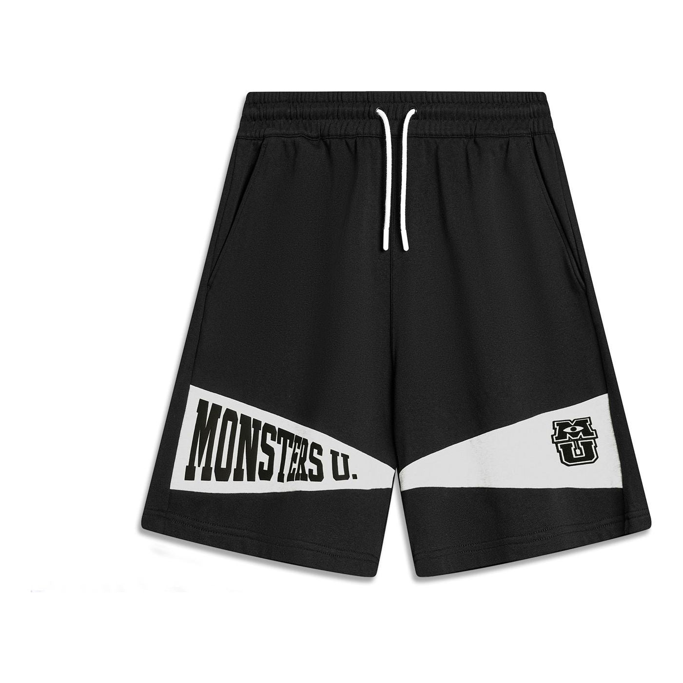 Li-Ning x Disney Monsters University Graphic Shorts 'Black White' AKSU489-2