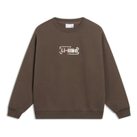(WMNS) Li-Ning Anything Is Possible Graphic Sweatshirt 'Brown' AWDT580-2