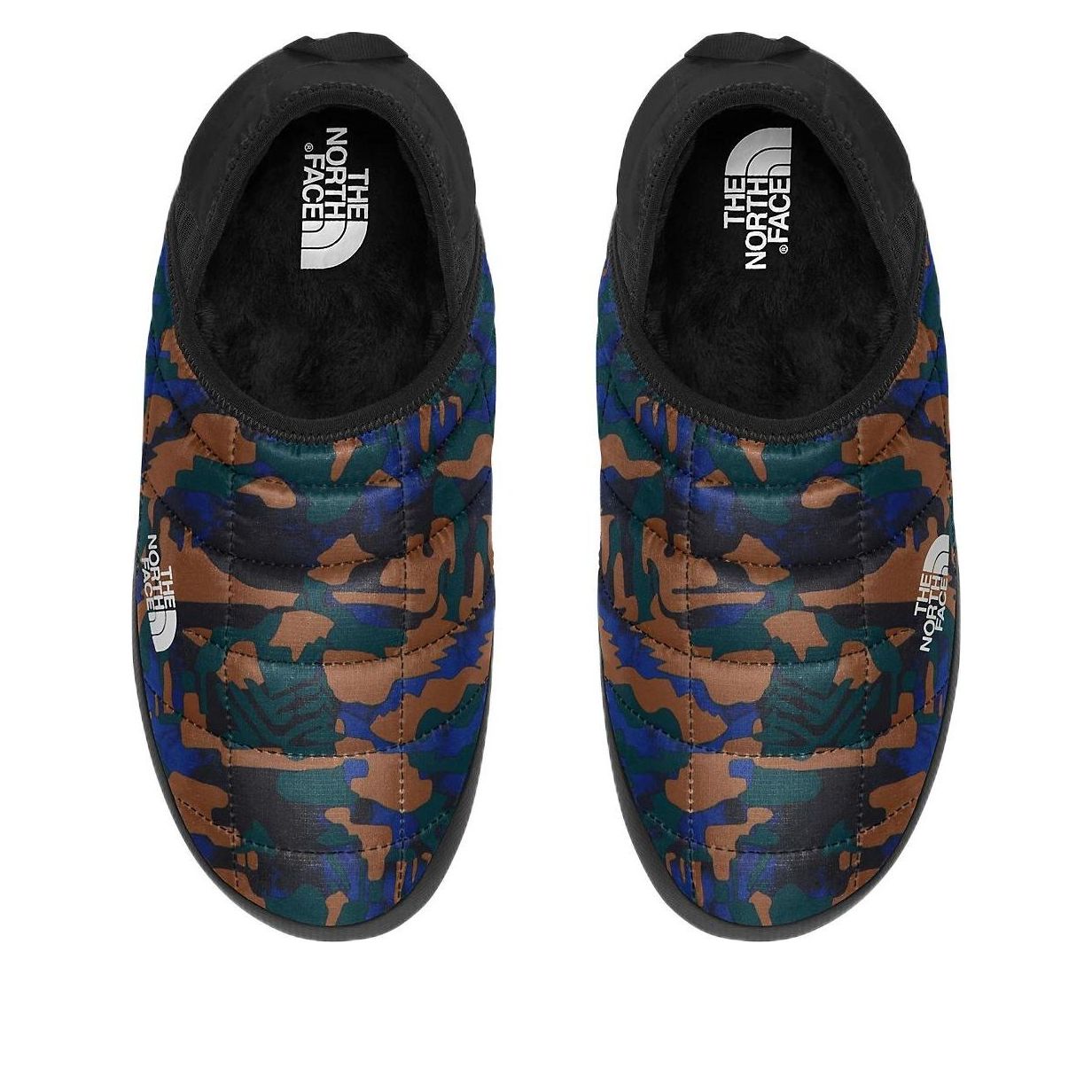 THE NORTH FACE ThermoBall Traction Mules V 'Black Brown Green' NF0A3UZN-9ZP