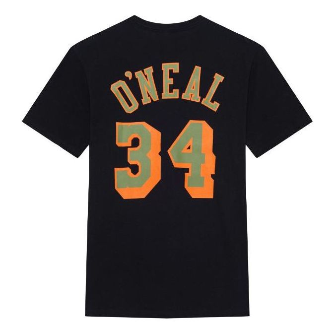 Mitchell & Ness x NBA Los Angeles Lakers Script T-shirt 'Shaquille O'neal 34' BNN3DP22083-LALBLCKSON