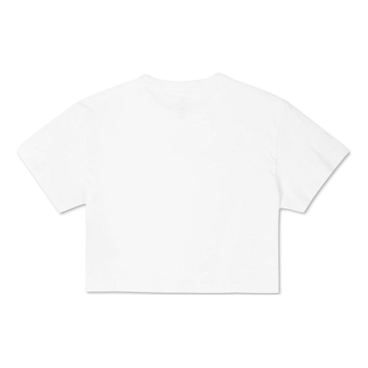 (WMNS) Converse Puff Wordmark T-Shirt Asia Sizing 'White Black' 10021656-A05