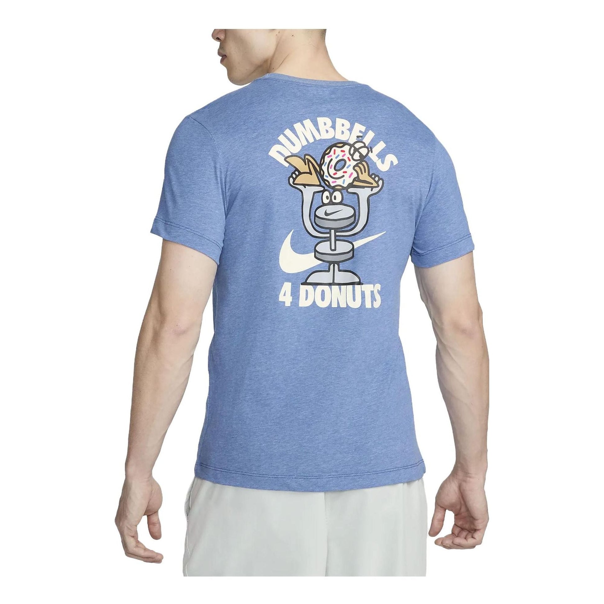 Nike Dri-Fit Dumbbell T-Shirt 'Blue' FD0139-456