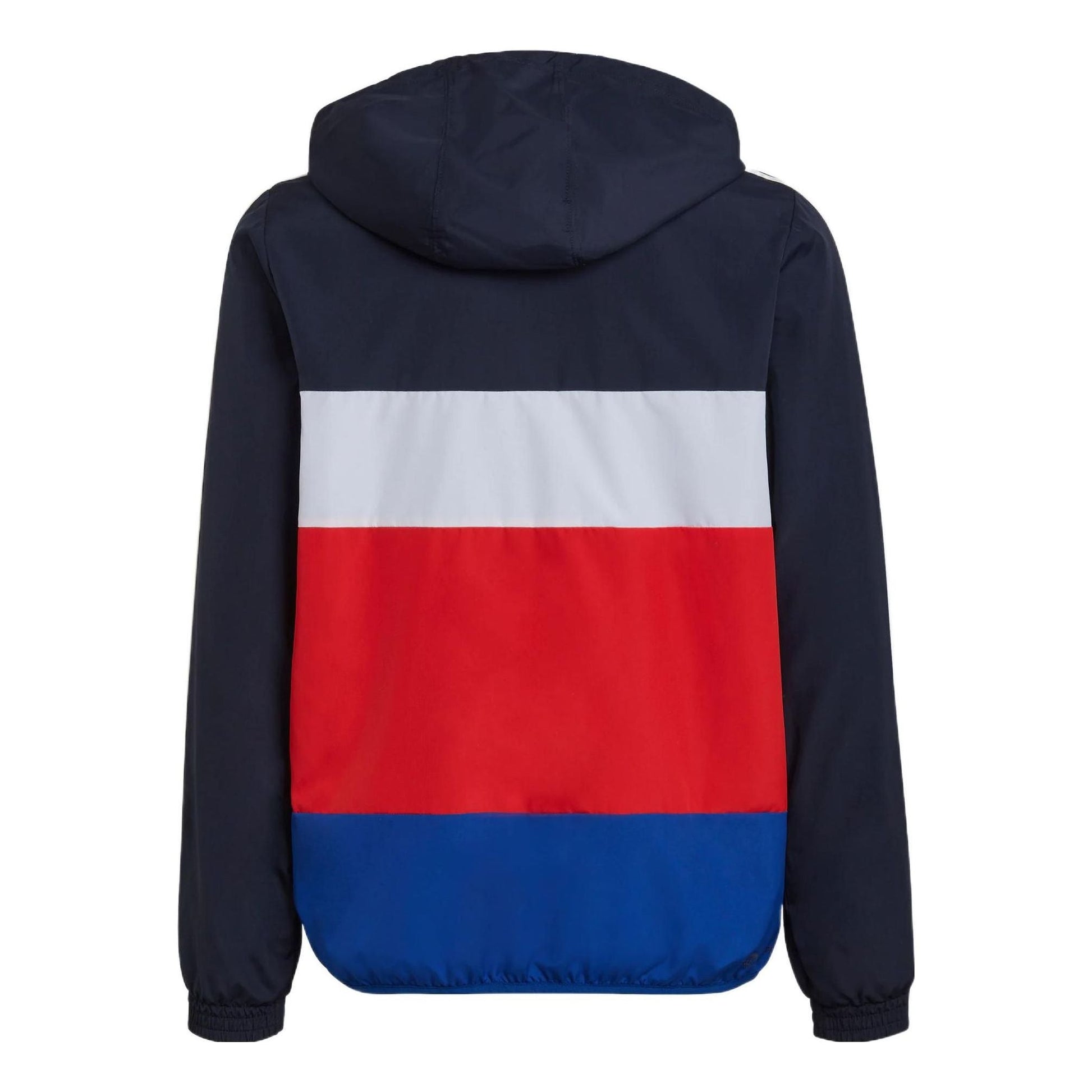 (GS) adidas Color Block Windbreaker Jacket Asia Sizing 'Black White Blue' HE9406