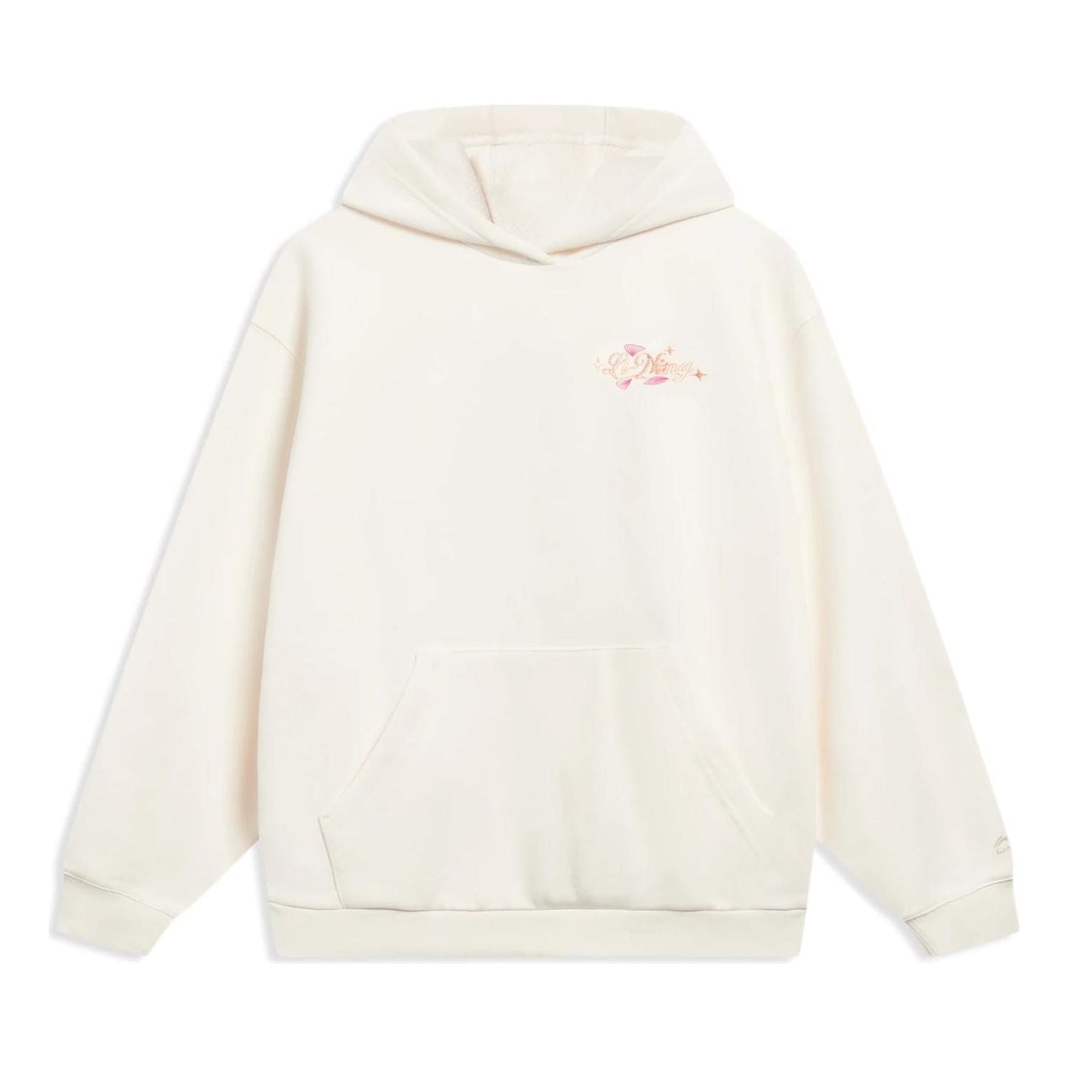 (WMNS) Li-Ning Anything Is Possible Floral Graphic Hoodie 'Beige' AWDT016-1