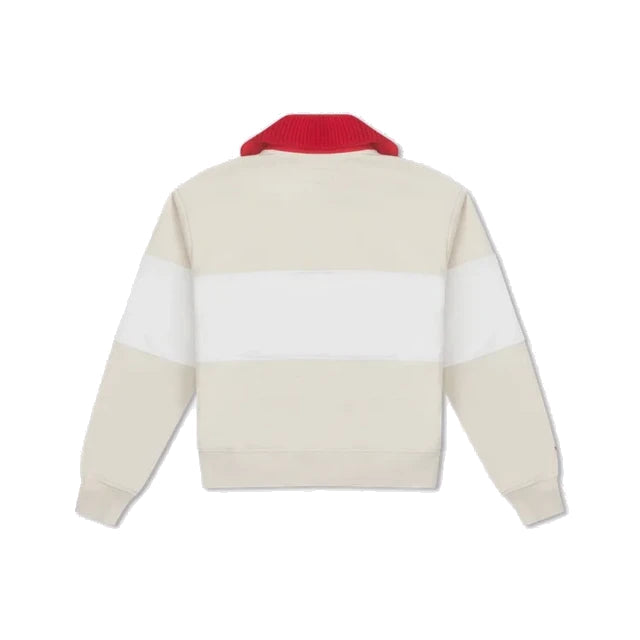 (WMNS) Converse YOTD Half-Zip Crew Sweater Asia Sizing 'Beige' 10026812-A01