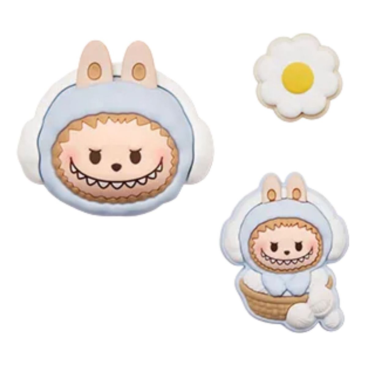 Pop Mart Pop Bean Fluffy and Cozy Decorative Charm 'Labubu Toasty Snow Baby' PPMT-2511-0059-1011196989