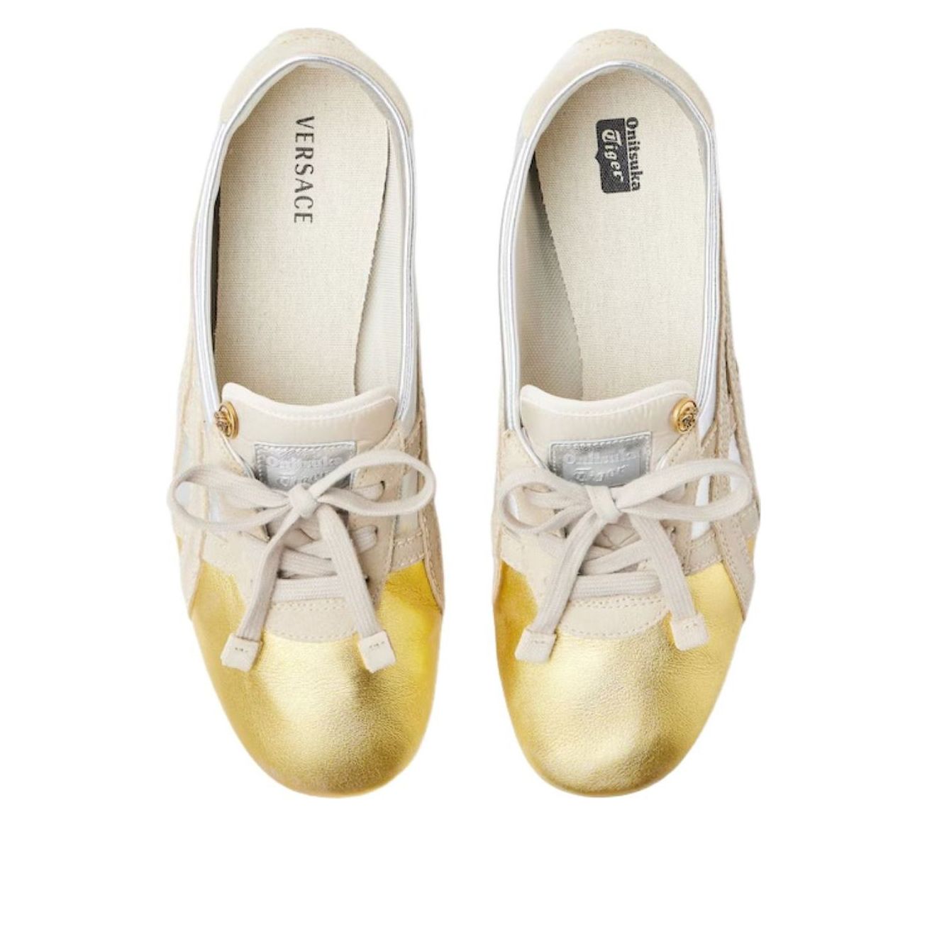 VERSACE x Onitsuka Tiger Tai-Chi Sakura Metallic 'Silver Gold' 1024594-1A17738-6XD0J