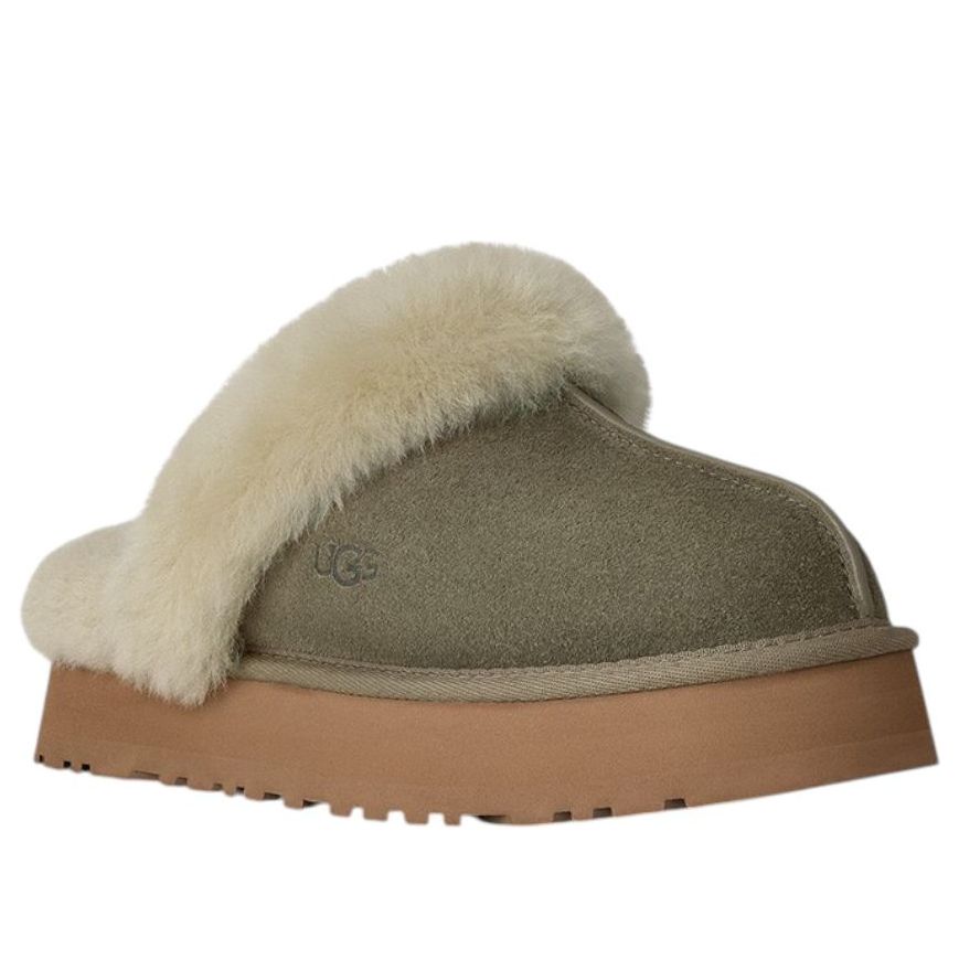 (WMNS) UGG Disquette Slippers 'Moss Green' 1122550-MRNM