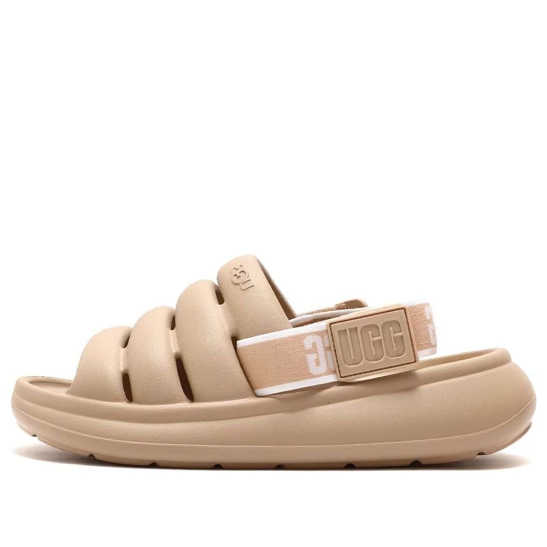 (WMNS) UGG x Atmos Pink Sport Yeah Sandals 'Driftwood' 1126811-DRI