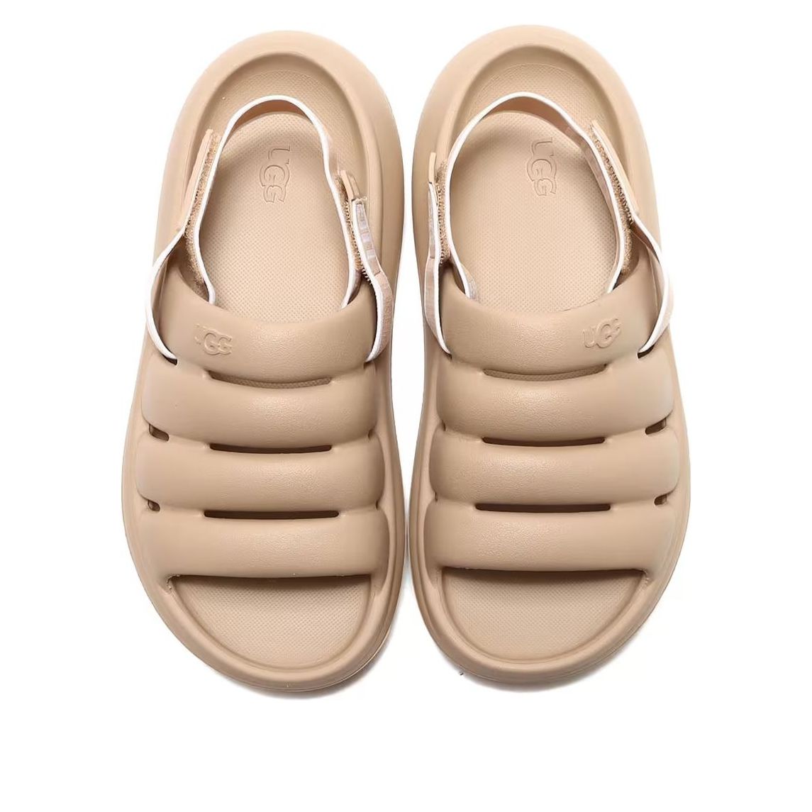 (WMNS) UGG x Atmos Pink Sport Yeah Sandals 'Driftwood' 1126811-DRI