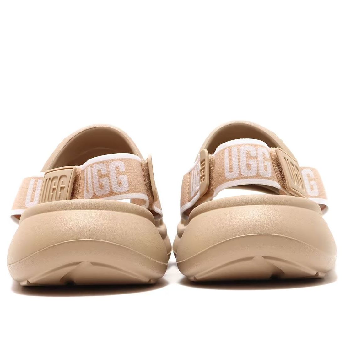 (WMNS) UGG x Atmos Pink Sport Yeah Sandals 'Driftwood' 1126811-DRI