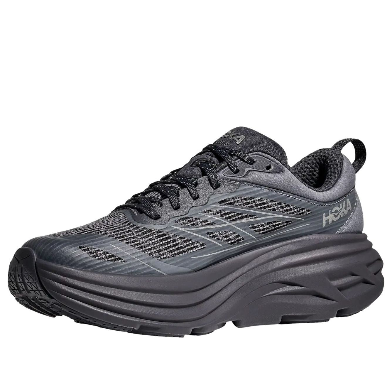 Hoka One One Bondi 8 Caged 'Charcoal Grey Grey Skies' 1155391-CYG