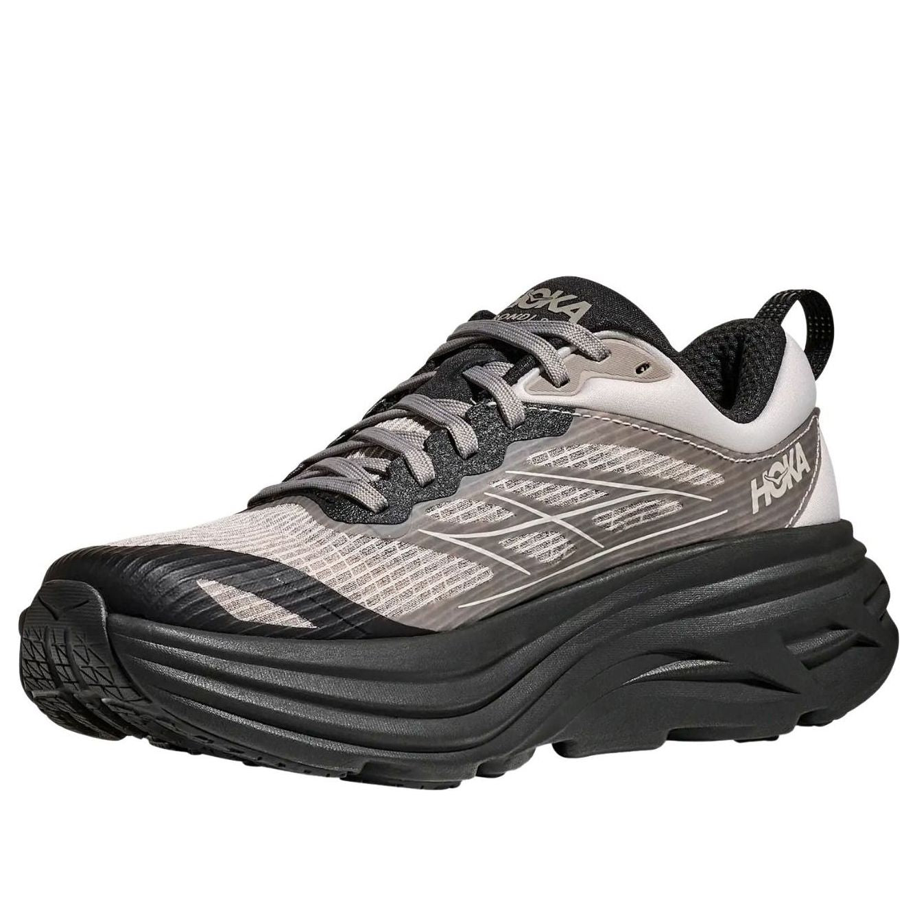 HOKA ONE ONE Bondi 8 Caged 'Grout Carbon Black' 1155391-GTCR