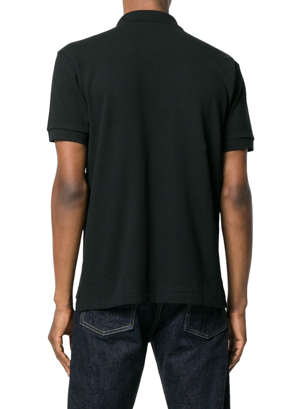 COMME des GARCONS PLAY SS25 Heart-Patch Polo Shirt 'Black' AX-T006-051-1