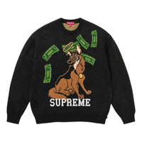 Supreme All Dogs Go To Heaven Sweater 'Black' FW25SK55-BLACK