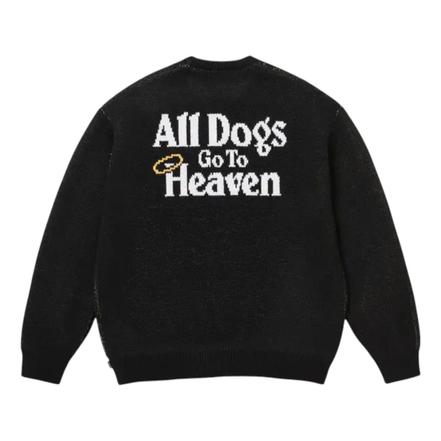 Supreme All Dogs Go To Heaven Sweater 'Black' FW25SK55-BLACK