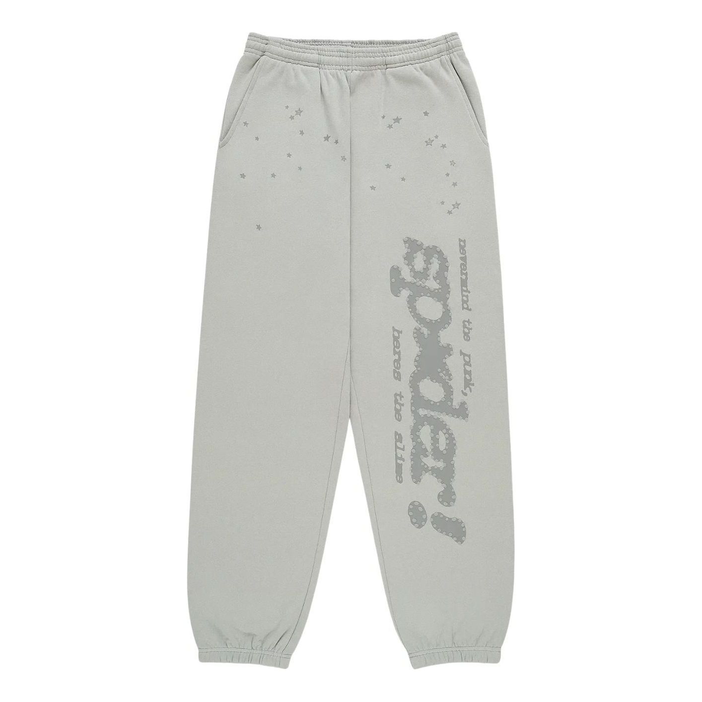 Sp5der Tonal Punk V2 Sweatpant 'Sport Grey' SB035FW25SGR
