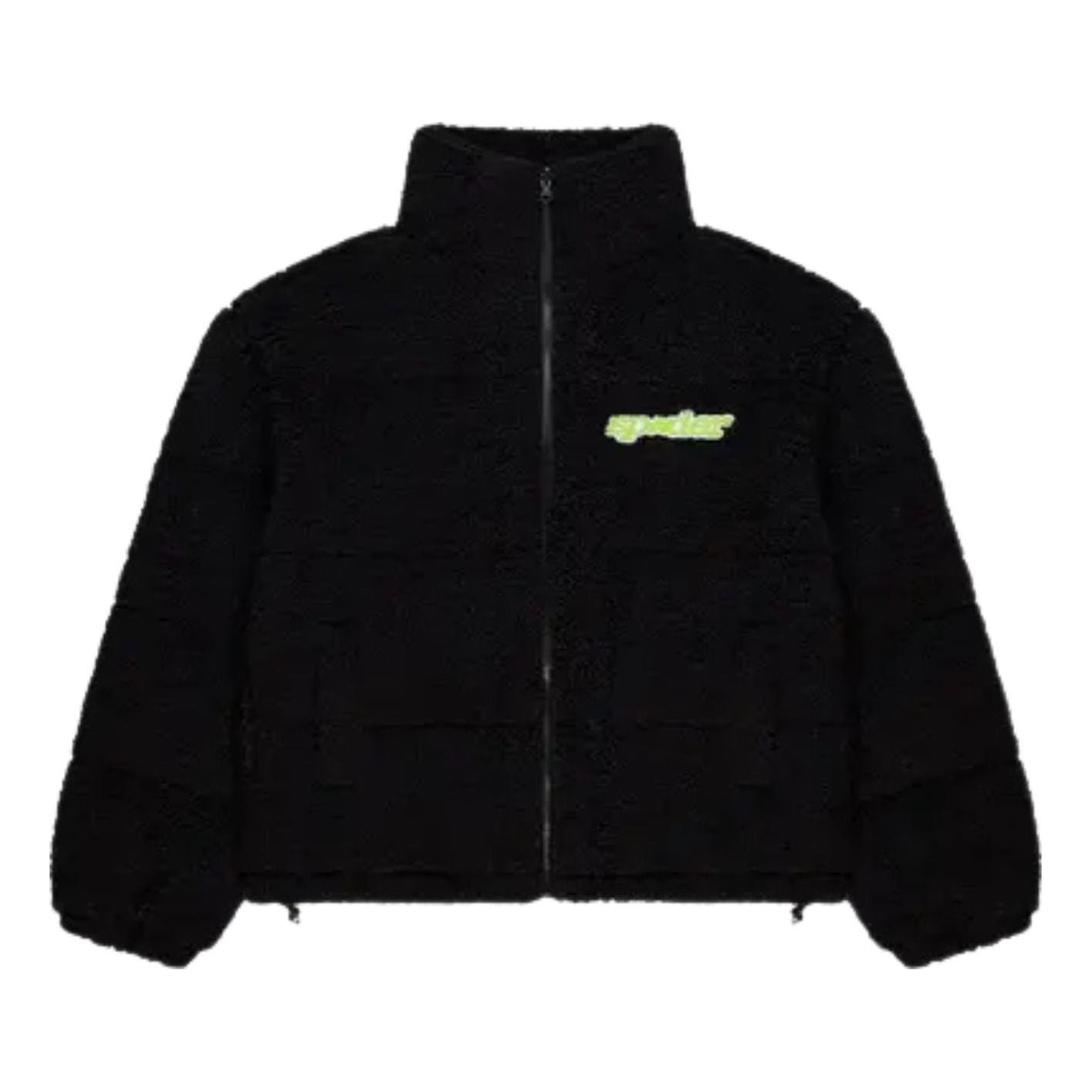 Sp5der Sherpa Puffer Jacket 'Black' JA004FW25BLK