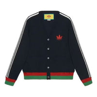 Gucci x adidas Viscose Cardigan 'Black Red Green' 700485