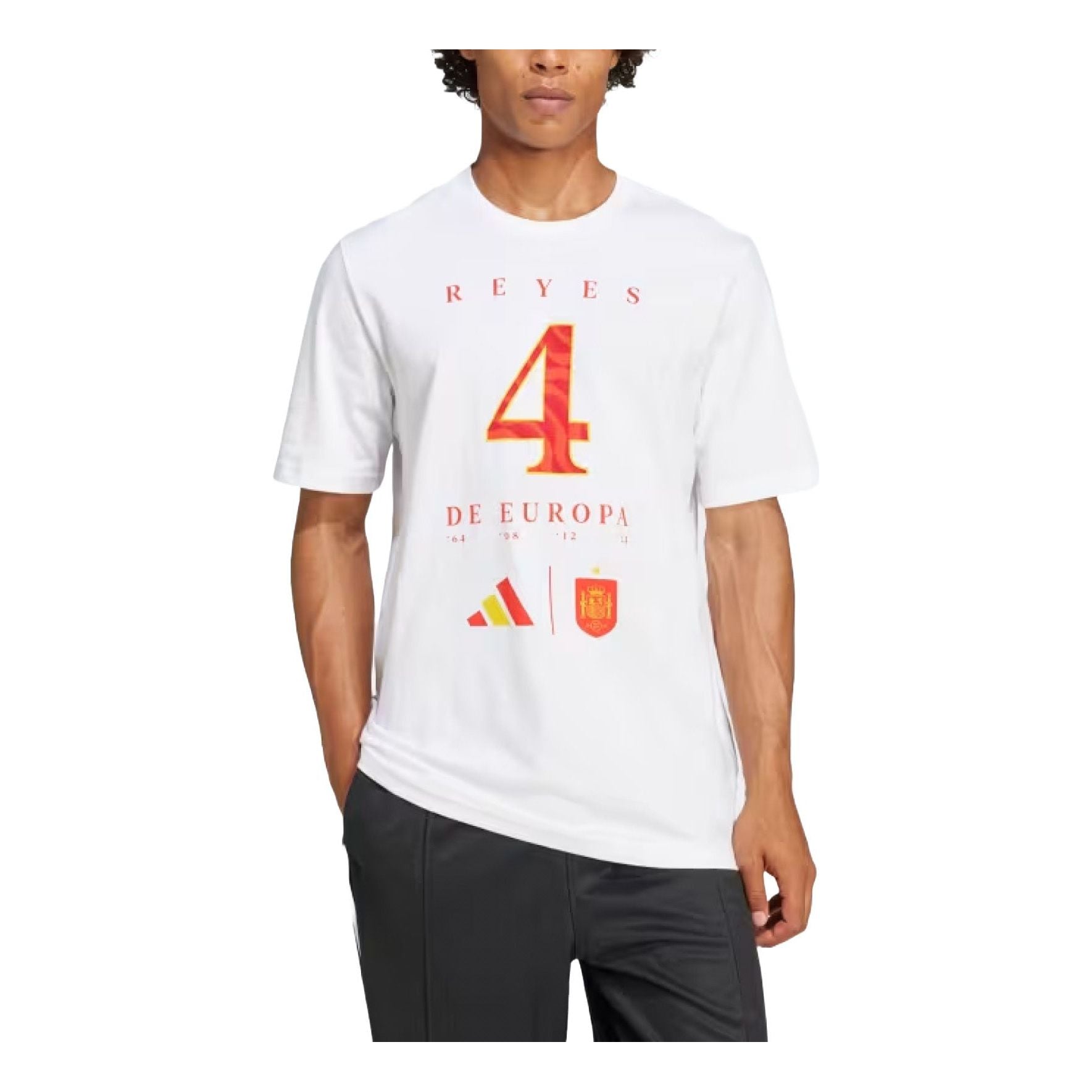 adidas Spain Euro Winner T-Shirt Asia Sizing 'White' KA0565