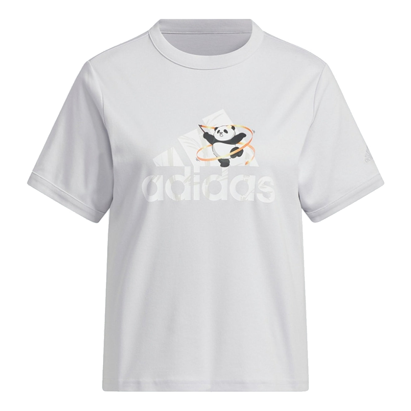 (WMNS) adidas China T-Shirt Asia Sizing 'Grey White' JI6865