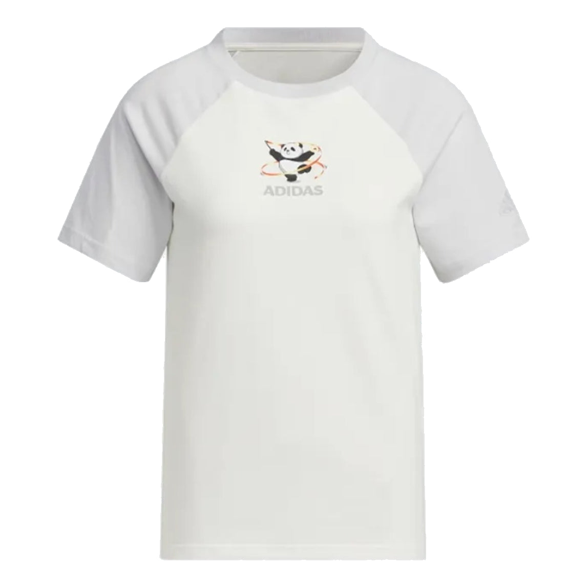 (WMNS) adidas China T-Shirt Asia Sizing 'White Grey' JI6866