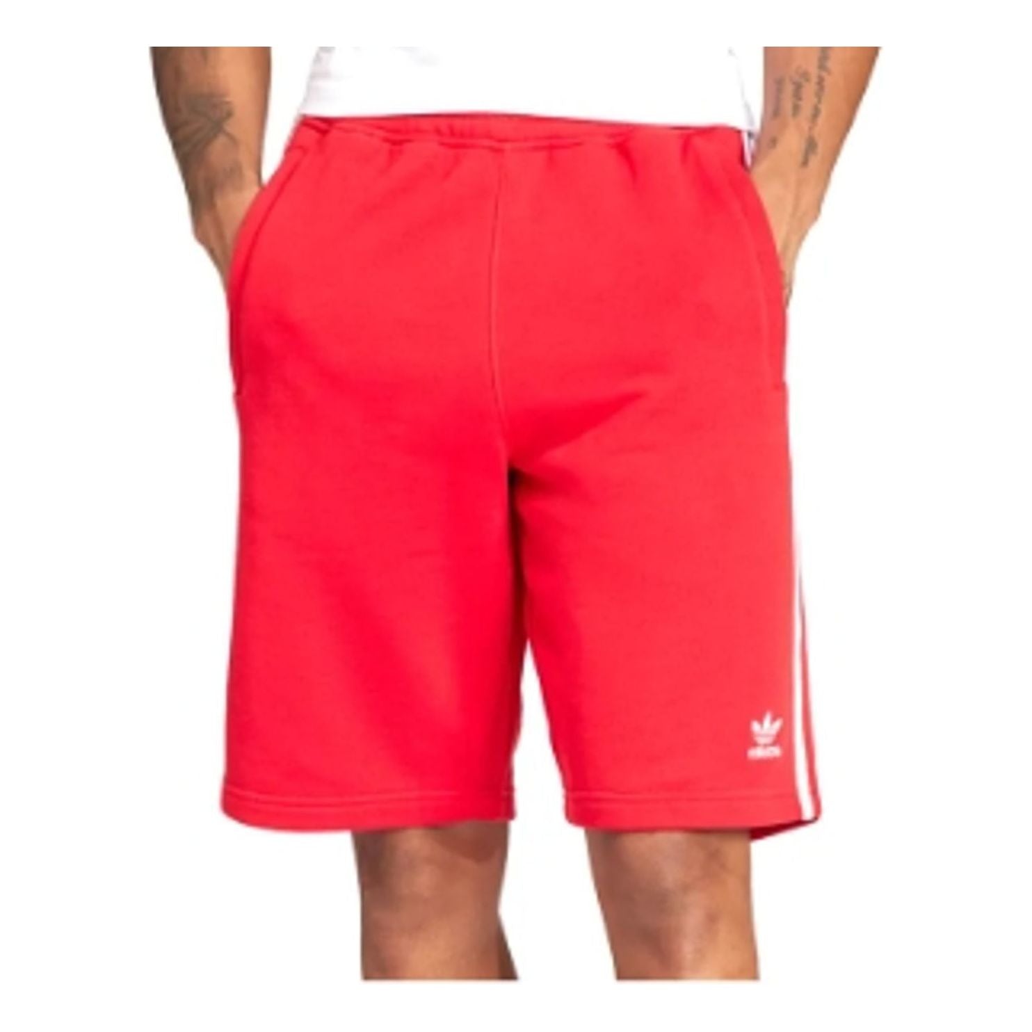 adidas 3-Stripe Shorts Asia Sizing 'Red' IM9425