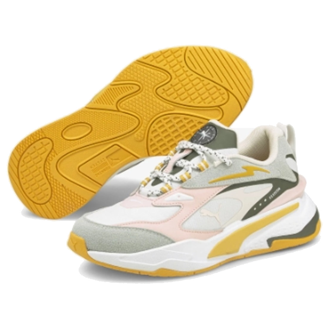 PUMA Time4Change RS-Fast 'Olive Green White Yellow' 381435-02