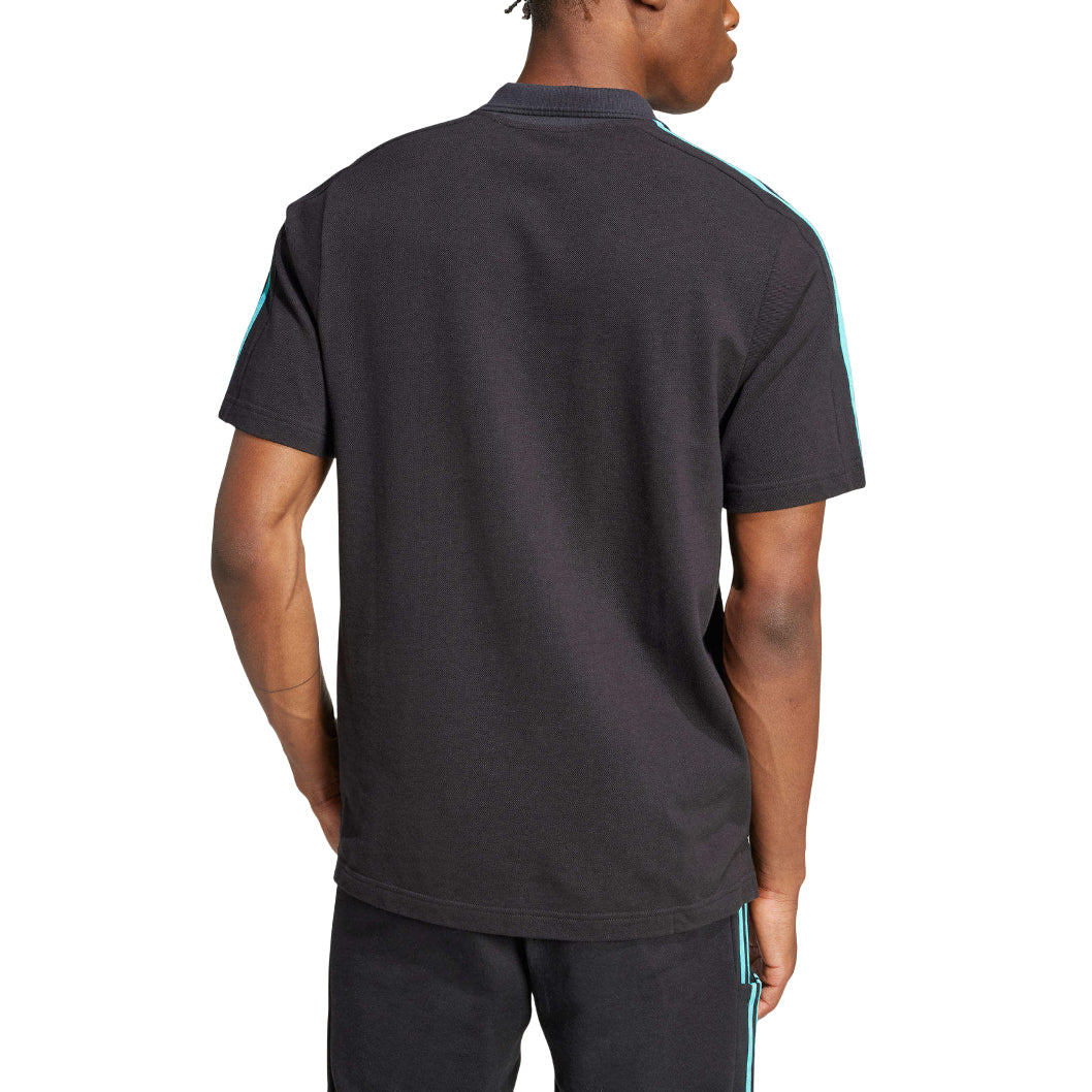 adidas Mercedes AMG Petronas Formula One Team DNA Polo Shirt Asia Sizing 'Black' JV5430